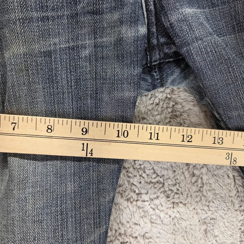 Vintage Levis Blue Star Jeans Mens Blue Buckle Back Honeycomb Zip Fly Fits 32x30